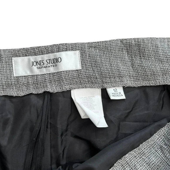 Jones Studio Gray Houndstooth Trousers 12 - Picture 3 of 3